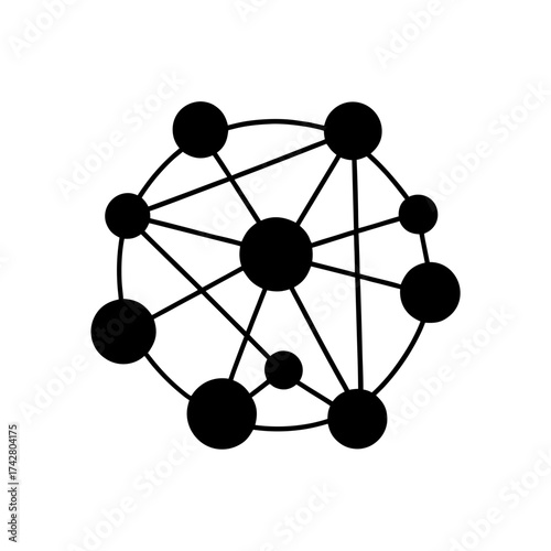 Network of connected circles