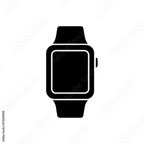 Black smartwatch simple design