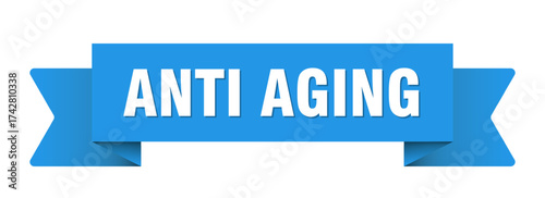 anti aging ribbon isolated on transparent background. anti aging ribbon