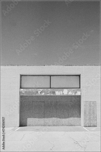 black and white wall