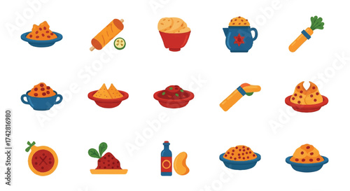 Delicious Food Icons A Collection of Culinary Delights for Your Creative Designs
