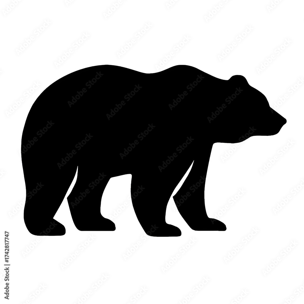 Fototapeta premium bear silhouette vector