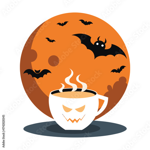 cup of coffee with orange