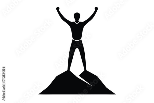 motivation icon vector icon silhouette