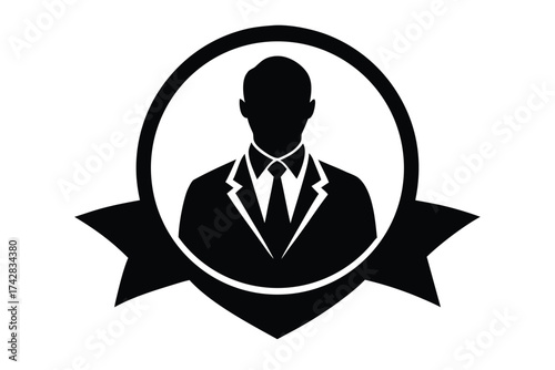mentor icon vector icon silhouette