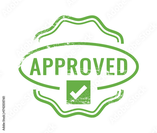 Approved stamp permission retro sign