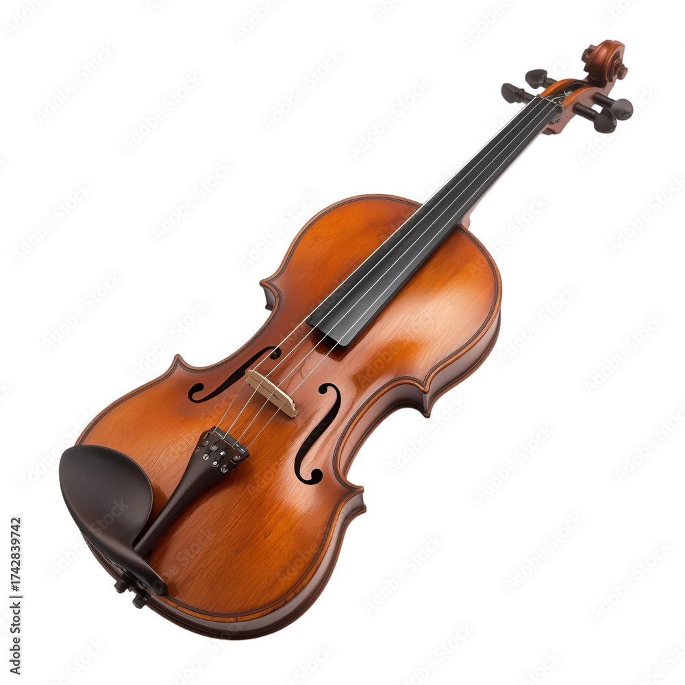 Fototapeta premium violin on white background