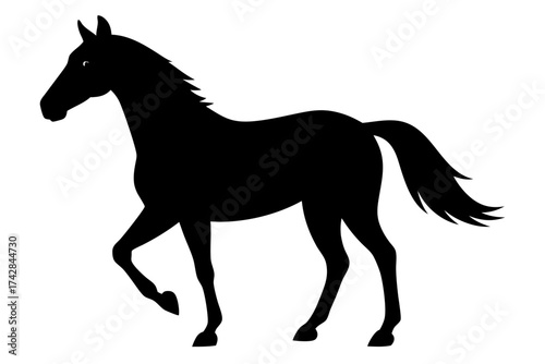 morgan horse silhouette, horse black symbol