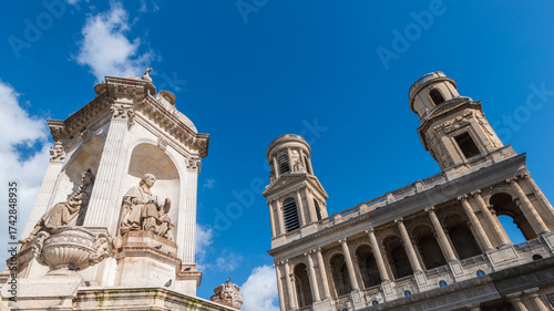 La place Saint Sulpice, Paris, France