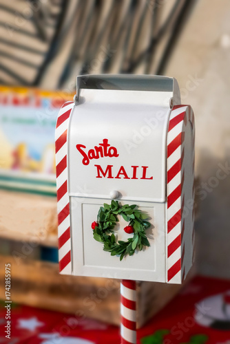 Santa mail Christmas mailbox decoration
