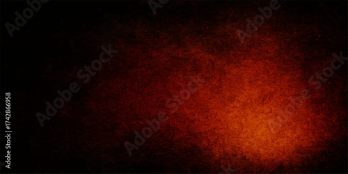 Abstract texture of hot fire flames with smoke in the dark, a vibrant red and orange grunge background for wall art or design