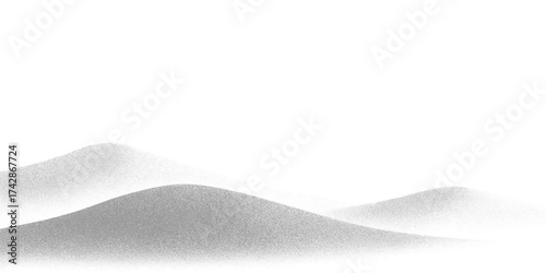 Clean, blank white paper sheet with a subtle texture and curl in the corner, perfect for a winter design