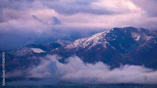 Clearing Storm Over Mountain Range