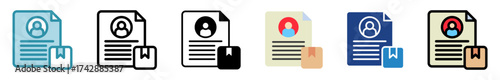 Client Profile Mini Illustration Icon Relate To Capital Market, Market Research. Use For Modern Concept, Ui, Ux Web And App Development.