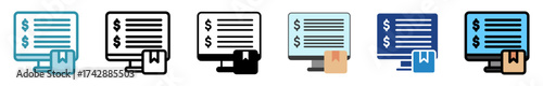 Price List Mini Illustration Icon Relate To Capital Market, Market Research. Use For Modern Concept, Ui, Ux Web And App Development.