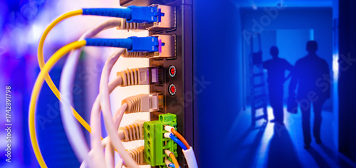 Network cables connected to...