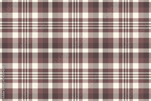 Vertical fabric check pattern, mens shirt textile texture vector. Bandanna tartan background seamless plaid in pastel and sea shell colors.