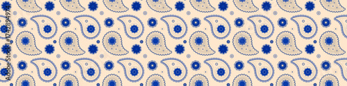 Wear interior and buta invitation. Boho seamless at petal meadow. Paisley leaf to repeating meditating.