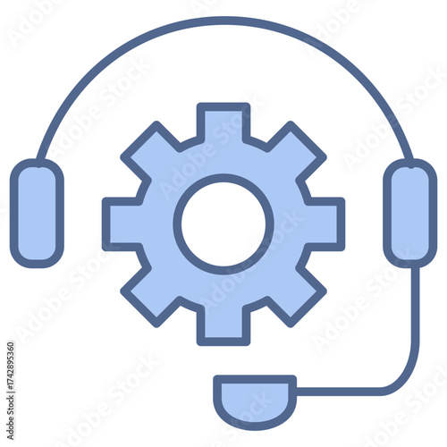 Technical Support Blue Icon
