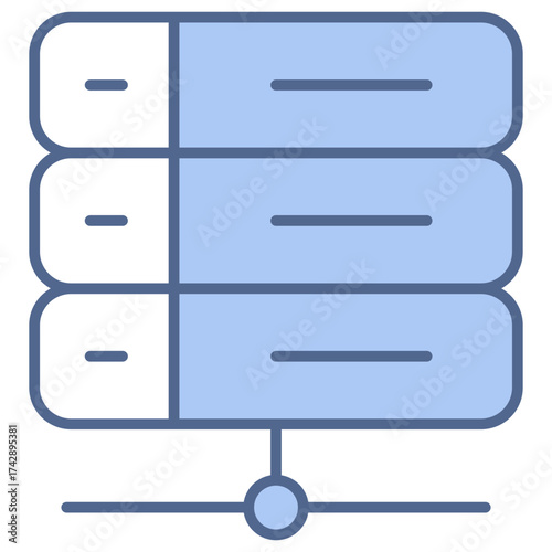 Server Blue Icon