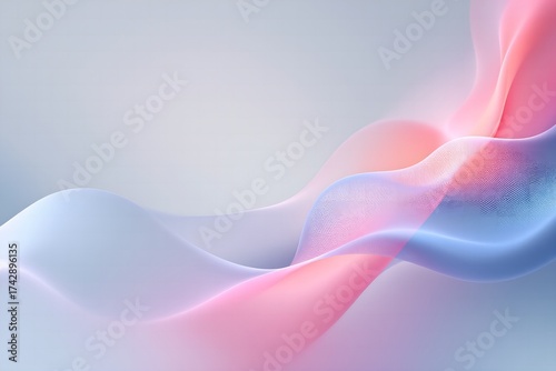 Wallpaper Mural Discover a modern, stunning abstract background with flowing lines in pastel pink, blue, and white for elegant designs and creative projects Torontodigital.ca