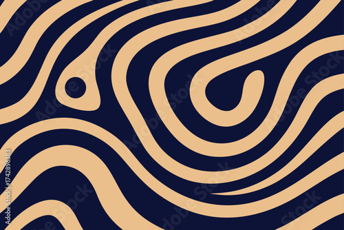 Abstract striped vector illustration background with colorful spiral twirl swirl pattern design