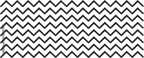Regular black and white zigzag chevron pattern, seamless zig zag line texture abstract geometry background . Regular black and white loosy zigzag chevron pattern, seamless zig zag line texture