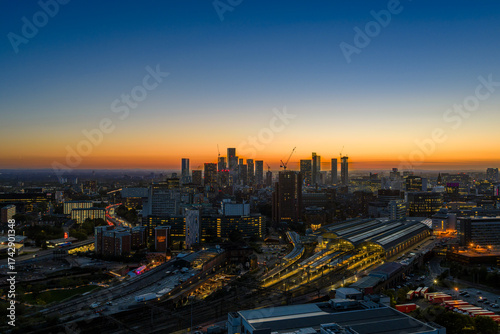 Manchester after sunset
