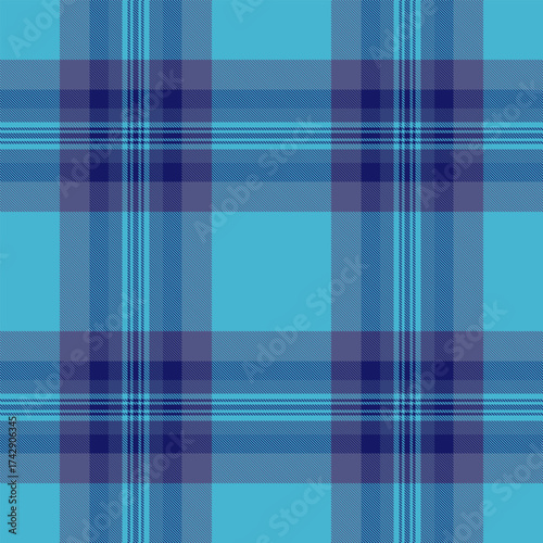 Classic plaid pattern with cool blue tones. Suitable for backgrounds, textiles, or designs requiring a traditional, yet modern, touch. Versatile  eyecatching.