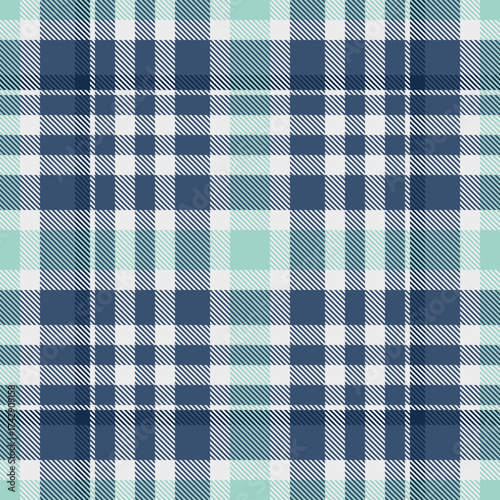 Classic plaid pattern in serene blues and greens. Ideal for backgrounds, textiles, or adding a traditional touch to your designs. Versatile and timeless.