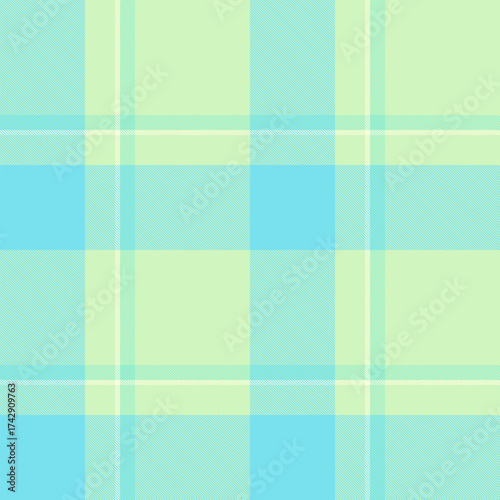 Pastel plaid pattern. Light, airy hues lend a soft, calming vibe. Ideal for backgrounds, textiles, apparel, and designs requiring a fresh, clean aesthetic.
