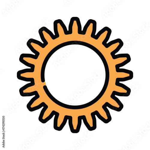 Gear icon design template