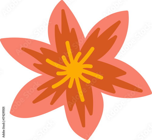 Stylized Floral Blossom