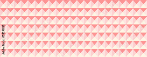 Elegant pastel pink and cream triangle pattern.  A seamless geometric design perfect for backgrounds, websites, textiles, or packaging.  Subtle gradient adds depth and visual interest.