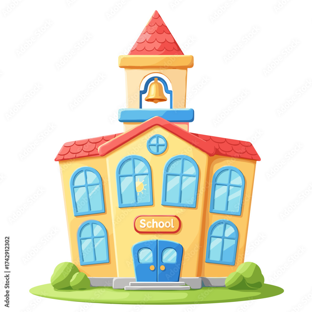 Obraz premium school on white background