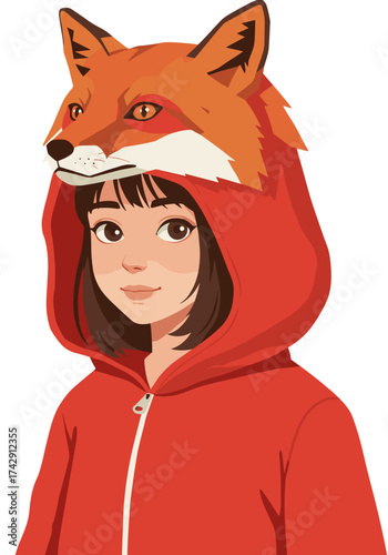 girl with fox