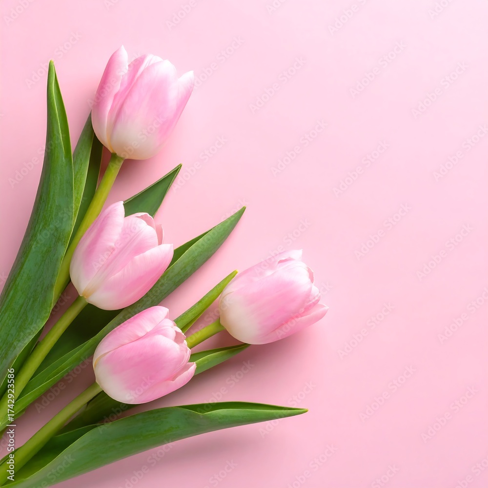 Fototapeta premium Delicate pink tulips