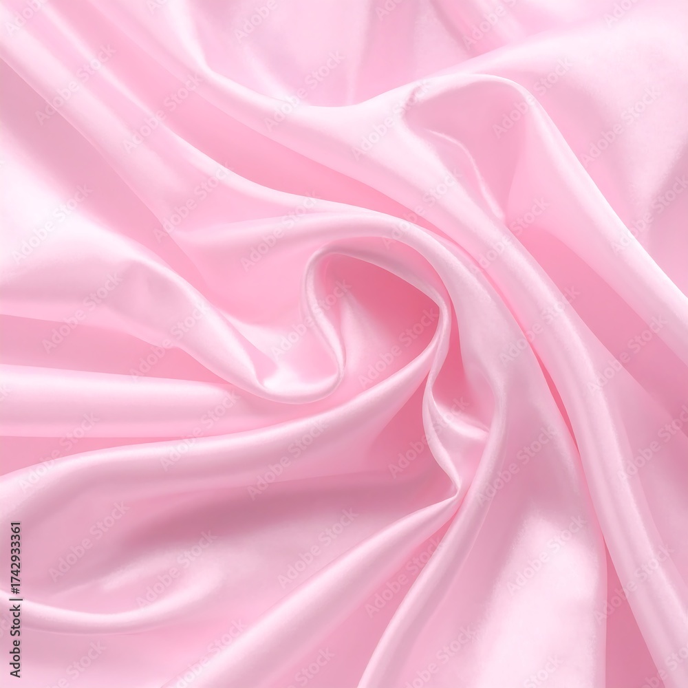 Fototapeta premium Smooth pink satin fabric