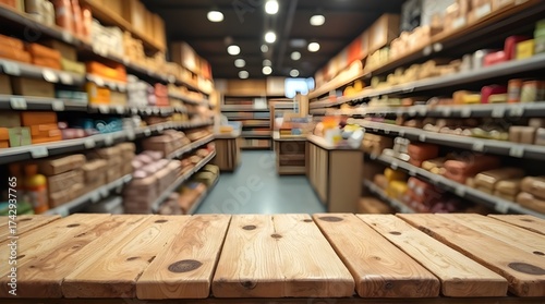 Vibrant grocery store aisles filled with products, showcasing abundant choices for shoppers and appealing to commercial retail needs.