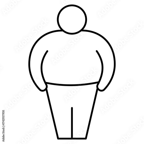 Obesity Vector Icon