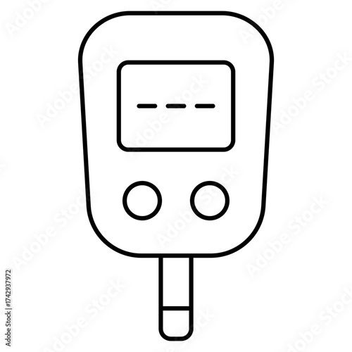 Glucose Meter Vector Icon