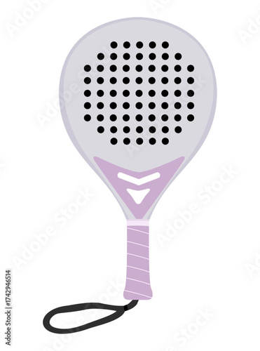Padel racket sport modern trendy illustration vector design