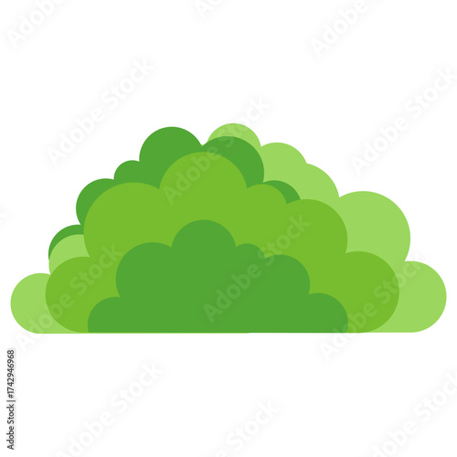 cartoon bush vector illustration