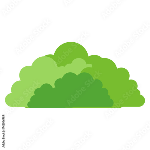 cartoon bush vector illustration