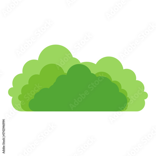 cartoon bush vector illustration