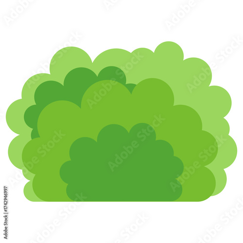 cartoon bush vector illustration