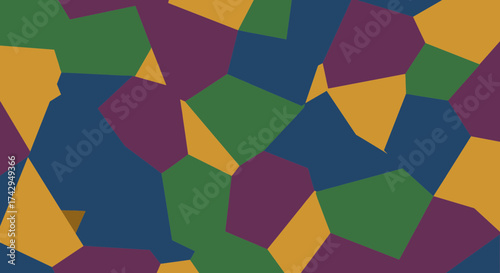 Abstract geometric background with colorful polygonal shapes.