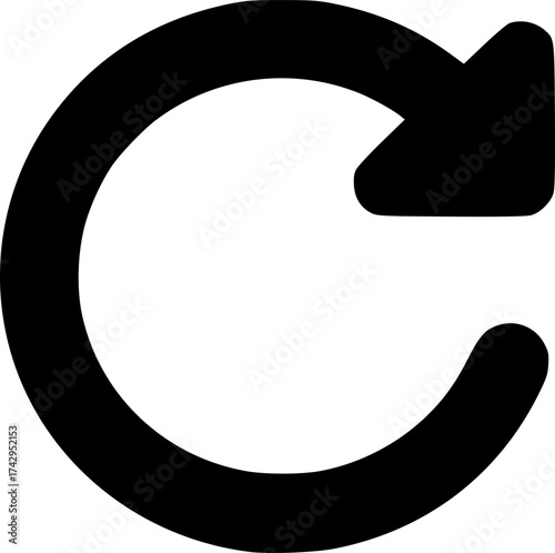 undo vector flat icon
