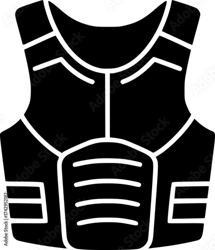 chest-protection flat vector
