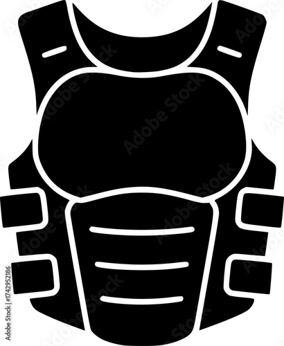 chest-protection flat vector
